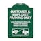 Signmission Customer and Employee Parking Only Unauthorized Vehicles Towed at Owner Expense, A-DES-GW-1824-24218 A-DES-GW-1824-24218 - alternate 1